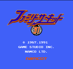 Family Circuit '91 (Japan) Title Screen